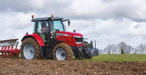 35 MASSEY FERGUSON Oikea ja tasapainoinen valinta painon ja rengasvaihtoehdon kesken antaa: Enemmän voimaa maahan Hyvät pito-ominaisuudet Pienemmän maan tiivistymisen, paremman sadon ja mahdollistaa