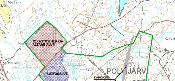 63 Kylylahden kaivos: Ympäristövaikutusten arviointiselostus 63/128 Kuva 7-3. Alueet, joilta luonnon maa- ja kallioperää muutetaan vaihtoehdossa VE2 7.2.2 Kemialliset vaikutukset Maaperän kemiallinen tila voi muuttua, jos maaperään kulkeutuu alkuaineita tai yhdisteitä.