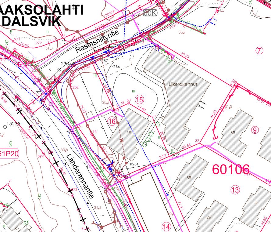 5 (9) Lähderannantien keskimääräinen arkivuorokausiliikennemäärä syyskuussa 2012 on noin 7400 ajon/vrk. Liikenne-ennusteen mukaan Lähderannantien liikennemäärä on noin 16 900 ajon/vrk vuonna 2030.