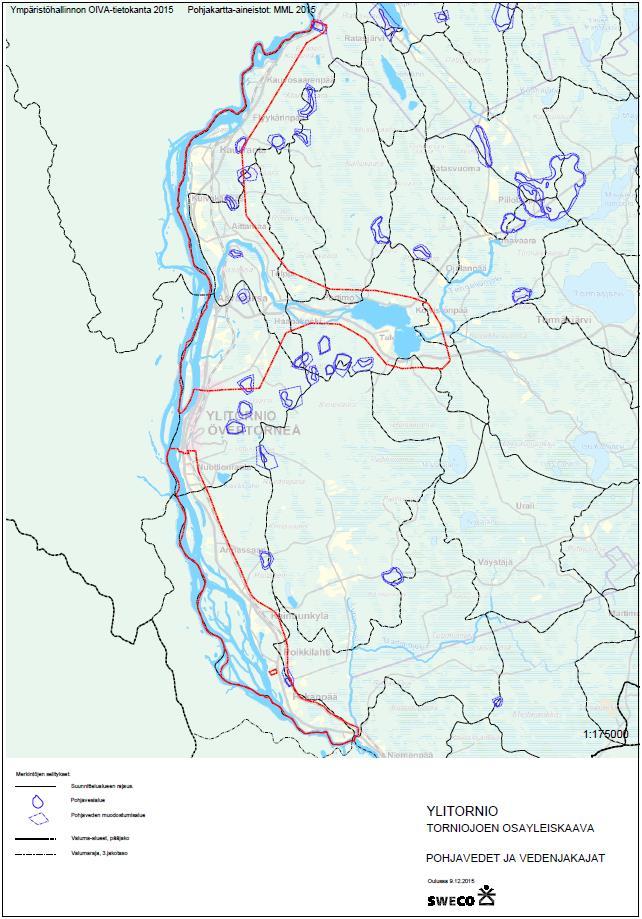 3.2.2 Vesistöt ja pohjavedet Osayleiskaava-alueella sijaitsevat seuraavat pohjavesialueet: Aivan kaava-alueen pohjoisosassa Kattilakoski (12976500) Kaulinrannassa Isohimovaara (12976120)