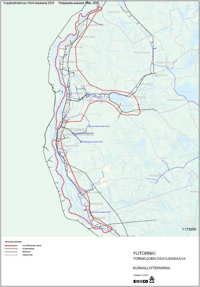 3.6 Yhdyskuntatekniikka Energiahuollon osalta sähköverkko kattaa koko suunnittelualueen, ja sähkön jakelusta huolehtii Torniolaakson Sähkö Oy.