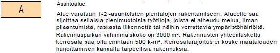 Asumisen alueet Suunnittelun tavoitteena on vahvistaa olevia kyliä, mitä tuetaan mitoitusalueilla.