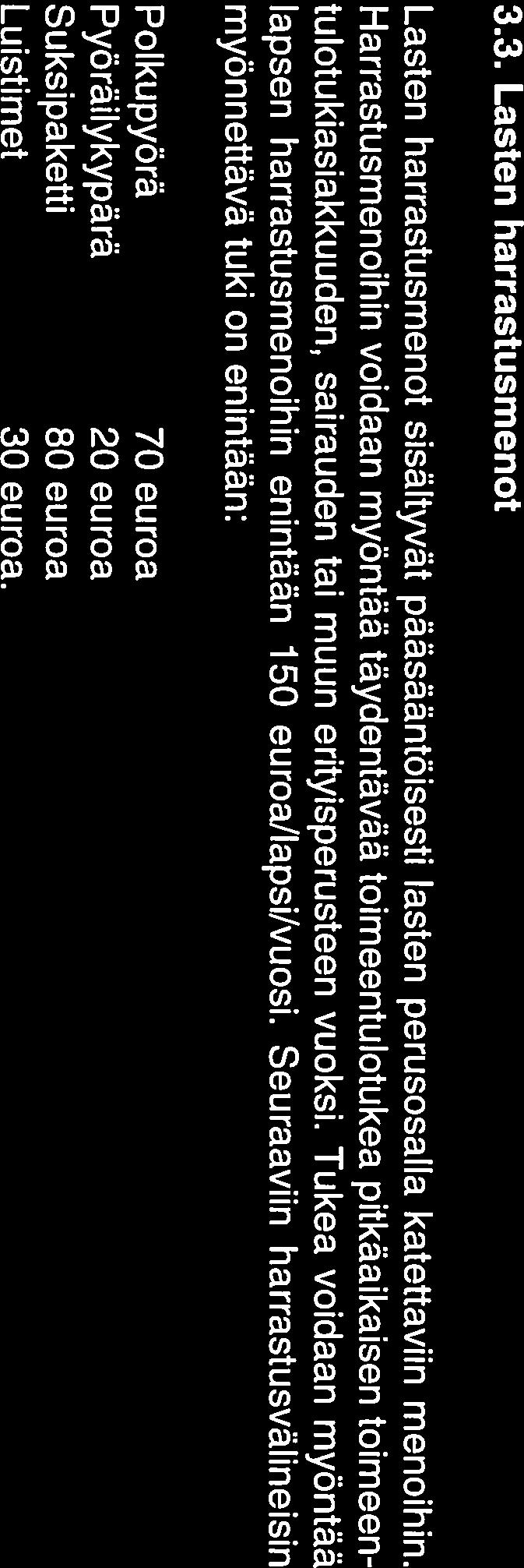 3 3.2 Kodin irtaimistohankinnat Yksittãiset kodinhankinnat sisãltyvãt päãsããntöisesti perusosaan.