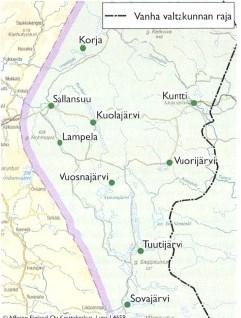 1. Saksalaiset Sallassa 1.1. Sallan kunta toiminta-alueena ja sen hallinnon järjestäminen jatkosodan aikana Vuonna 1939 Salla oli laaja ja haja-asuttu kunta.