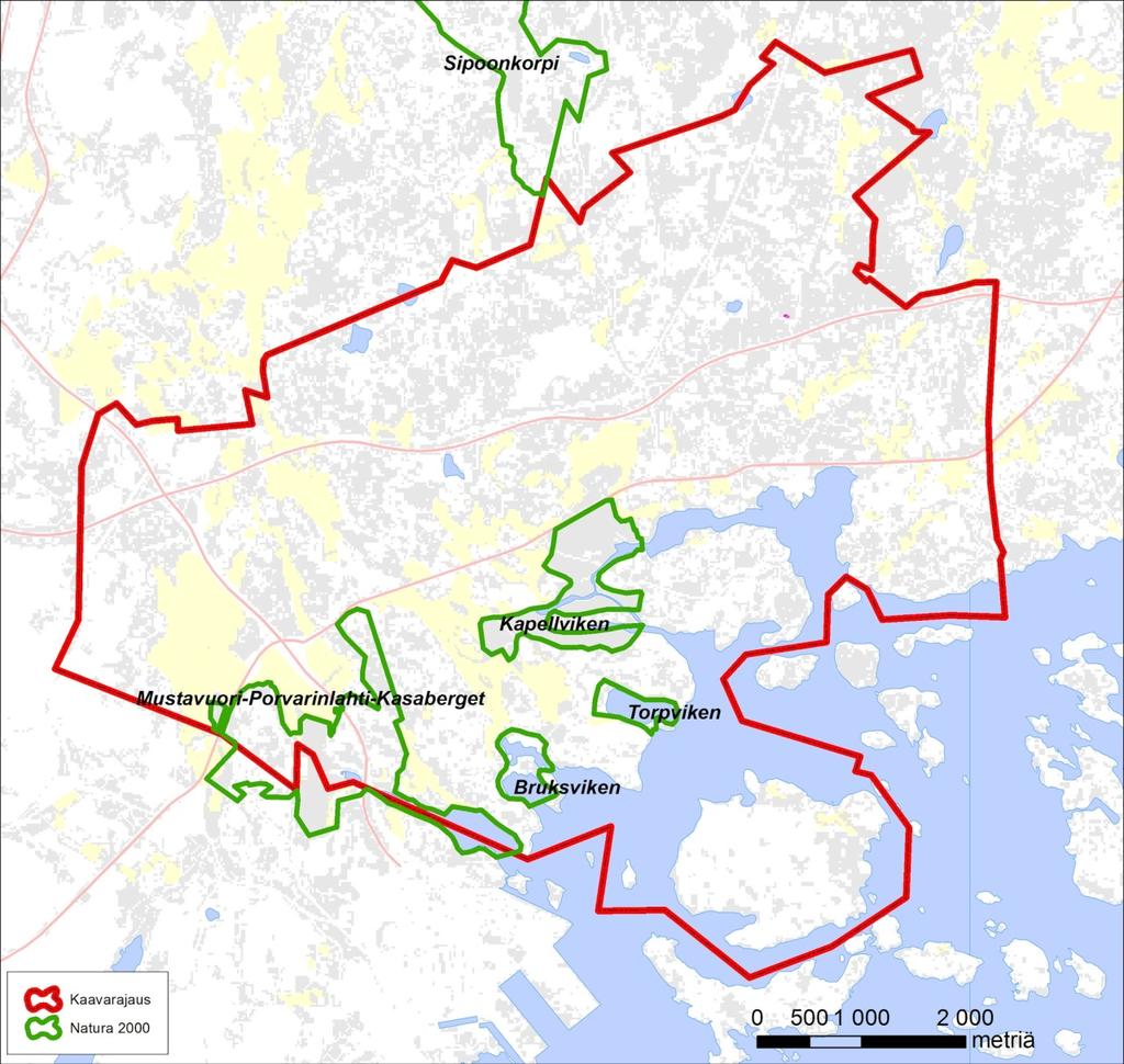 ÖSTERSUNDOMIN YHTEINEN YLEISKAAVA Natura-arvio 5.4.2017 29 (77) 6 MUSTAVUOREN LEHDOT JA ÖSTERSUNDOMIN LINTUVEDET -NATURA 2000 -ALUE 6.