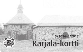 Karjala-kortilla tuntuvat alennukset mm. Karjalaisten kesäjuhlien hinnoista ja Karjala-talon tapahtumista ja kursseista.