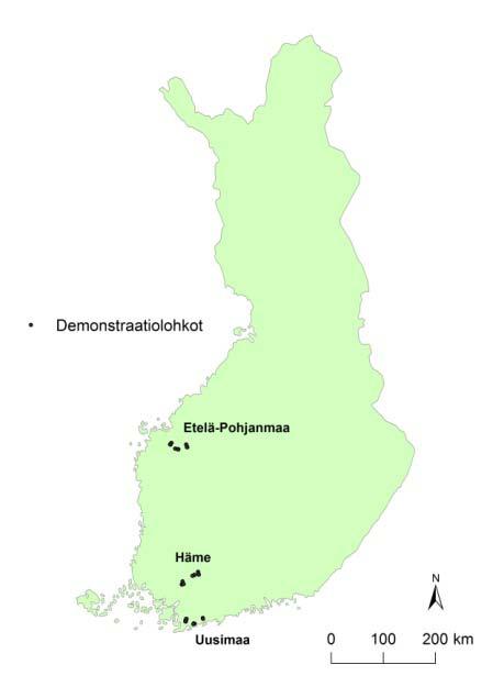 3. Tietoa kolmelta kesältä ja yhdeksältä maatilalta Viljelijöiden, neuvonnan ja tutkimuksen yhteistyö tuotti arvokasta tietoa siitä, mitä kasvinsuojelu on käytännössä hyvin toimivilla viljatiloilla.