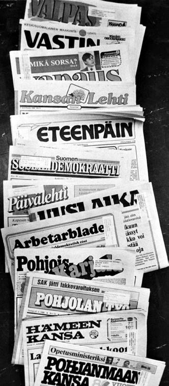 Sosialidemokraattinen lehtiperhe kattoi 1980-luvun puolivälin jälkeen melko hyvin koko maan. Lappeenrantalaisen Saimaan Sanomien lopettamien oli kuitenkin jättänyt aukon itärajan tuntumaan.