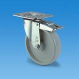 78 New 2 mm industrial castors From 7, Manner has renewed its' range of 2 mm industrial castors. This appendix features their technical data.