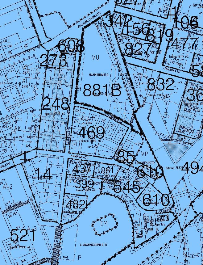 Voimassa olevat asemakaavat: 014 Savilahti Nuijamies Linnanhauta (1932) 085 Nuijamies Annikinkatu (22.9.1949) 0248 Nuijamies korttelit 7 ja 8 (4.7.1960) 0273 Nuijamies kortteli 8 ja tontti 328 (7.7.1961) 0399 Nuijamies kortteli 3 (3.