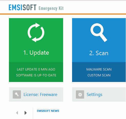 EmsiSoft Emergency Kit Tällä ohjelmalla voit tarkistaa