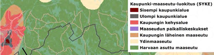 FCG SUUNNITTELU JA TEKNIIKKA OY 4 (34) Kaupunki-maaseutu-luokitus