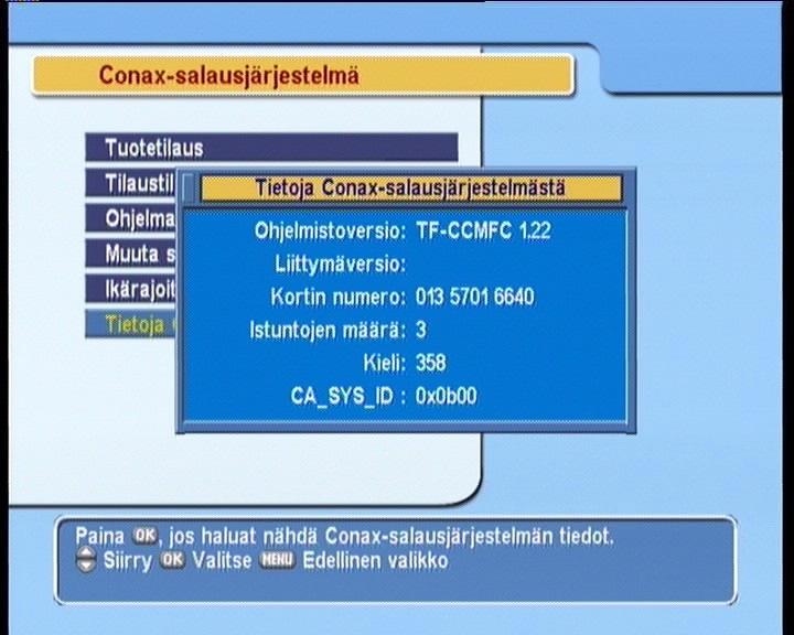 41 Ohjelmaoppaaseen päästään kaukosäätimen epg painikkeella ja tällöin valinta tapahtuu myös kaukosäätimen ylös, alas nuolipainikkeilla tai painamalla kaukosäätimen fav painiketta.