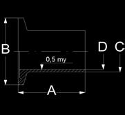 4 6 4 5815 006-6 6,4 (1/4") 21,5 25,4 6,4 3 5815 007-6 8 21.5 25.4 8 6 5815 008-6 9,4 (3/8") 21,5 25,4 9,4 6,2 5815009-6 10 21.5 25.4 10 8 5815 010-6 12 21.