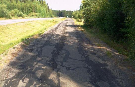 12 Kevyen liikenteen väylien vaurioinventointiohje 13.2.2009 VAURIOINVENTOINTI Kuva 4 Kesäisetkin olosuhteet voivat tuoda haittoja.