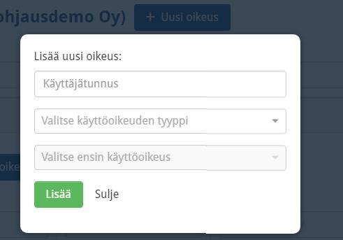 5.2. Käyttäjälisenssien hinnat Vuosimaksullisten käyttäjälisenssien hinnat ovat seuraavat 2017: 1 kpl 150 alv 0% 5 kpl 500 alv 0% 5.3.