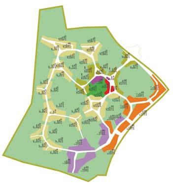Plus Pihat ja piirit asuinrakennusten korttelialue residential block area asuinkerrostalojen