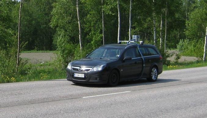 Opel Vectra tutkimusajoneuvo Nordic Envicon Oy.