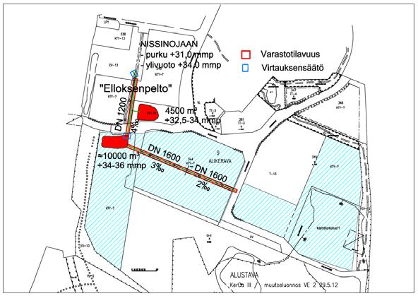 26.6.2012 2 (13) 1 Yleistä Tässä työssä täsmennetään aikaisemmin Kerca logistiikka-alueelle laadittuja hulevesienhallintaa koskevia suunnitelmia.