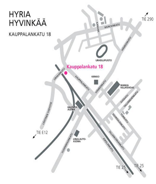Toimipisteet Hyvinkäällä: Juna
