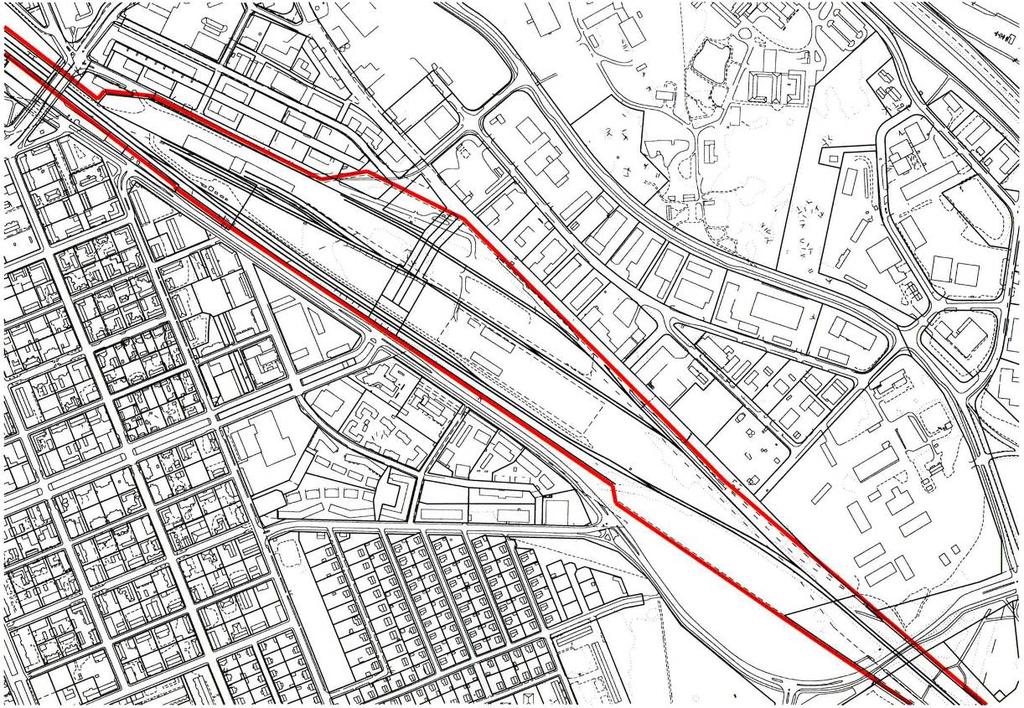 2. Aluerajaus Selvityksen alainen alue on enimmäkseen VR:n rata-aluetta ja sitä rajaavat karkeasti ottaen Maasilta lännessä, Opistokatu ja tuleva uusi katu pohjoisessa, rautatien ylikäytävä idässä
