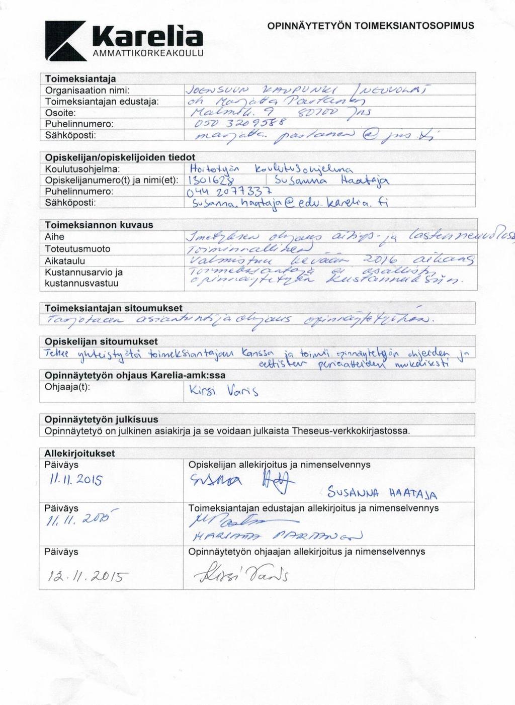 Opinnäytetyön