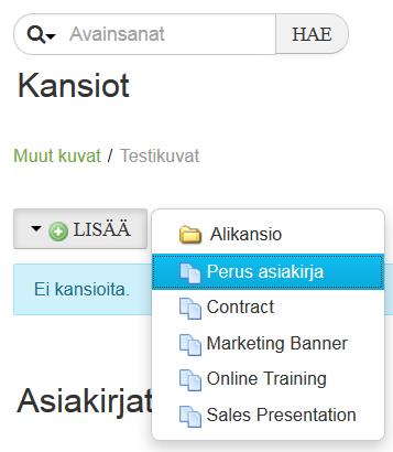Navigi siihen kansin, jssa haluttu liitetiedst n tai jhn sen tulet lataamaan malta kneeltasi. Kansin meneminen tapahtuu klikkaamalla kansin nimeä. Esim.