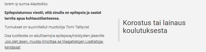 Ingressi Sivun alkuun vidaan tehdä ingressi (jhdant / alkukappale), jka kert tulevasta