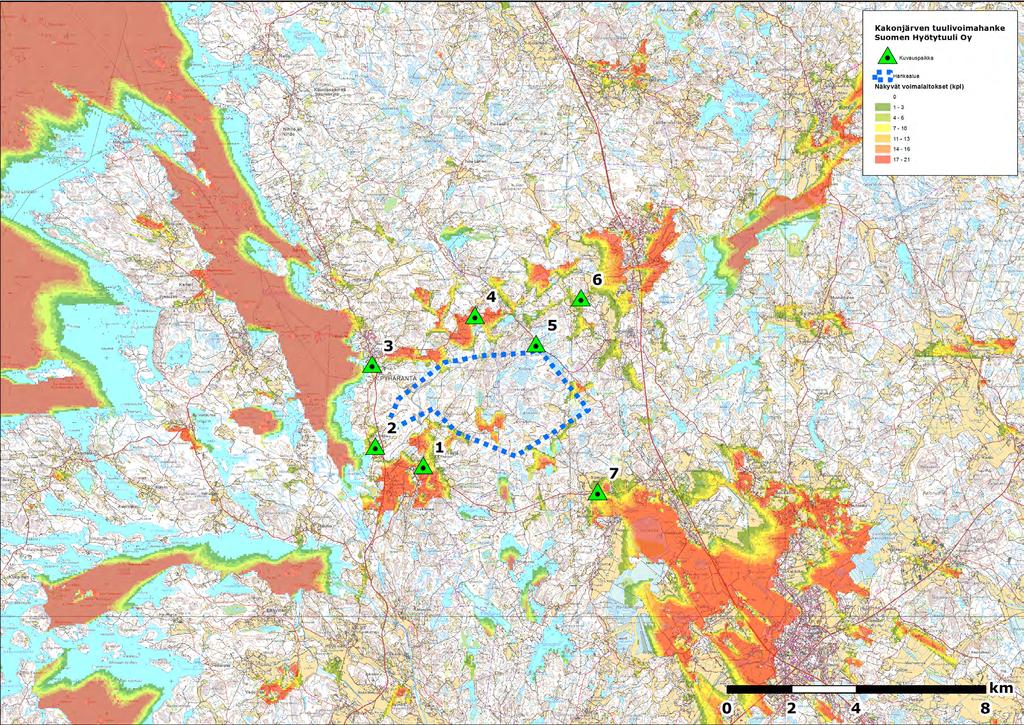 FCG SUUNNITTELU JA TEKNIIKKA OY Valokuvasovitteet Siemens SWT2,3MW x 21 x HH122,5m 4