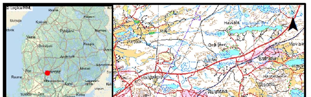 KIVIAINESTUTKIMUS, LAMMINRAHKAN KAAVA-ALUE 1. JOHDANTO Ramboll Finland Oy on tehnyt kiviainesselvityksiä Lamminrahkan kaava-alueella Kangasalla. Kohdealue sijaitsee Kangasalan ja Tampereen rajalla.