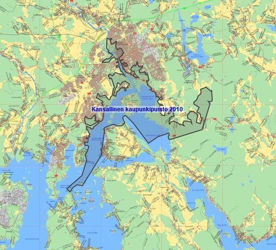 22 4 PORVOON KANSALLINEN KAUPUNKIPUISTO Porvoon kansallinen kaupunkipuisto (kuva 2) oli Suomen viides ja se perustettiin 18.5.2010.