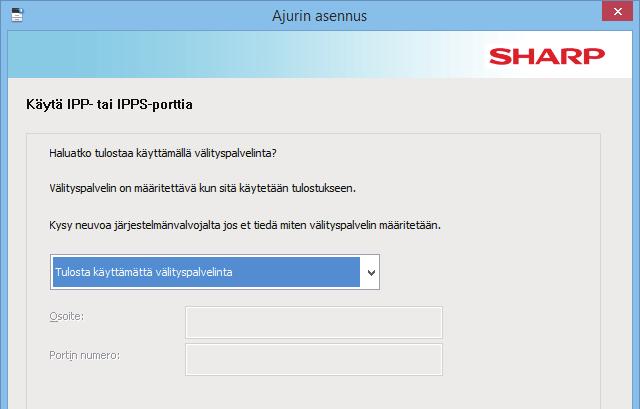 Sisällysluettelo Windows / Valitse asennettava ohjelmisto Tulostinohjaimen/ PC-Faksiohjaimen asennus (yleinen menettely) Muokattu asennus Tulostaminen IPP-toimintoa ja SSL-toimintoa käyttämällä Jos