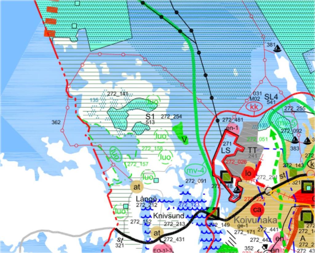 Alue on Keski-Pohjanmaan maakuntakaavassa osoitettu
