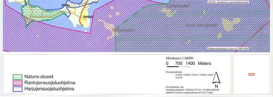 Kyläniemen Natura 2000 -alue sisältyy myös valtakunnalliseen harjujensuojeluohjelmaan (kohde Peltoinkangas Kyläniemi, HSO050054).