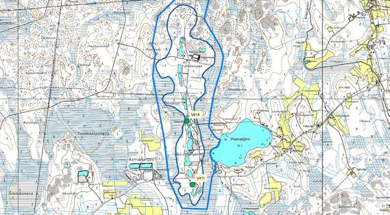 Soranotto Harjun ydinosan hiekka- ja sorakerrostumat oli kaivettu pääasiassa 1960-luvulla. Tutkimusjakson aikana alueella ei ollut maa-ainesten ottoa.