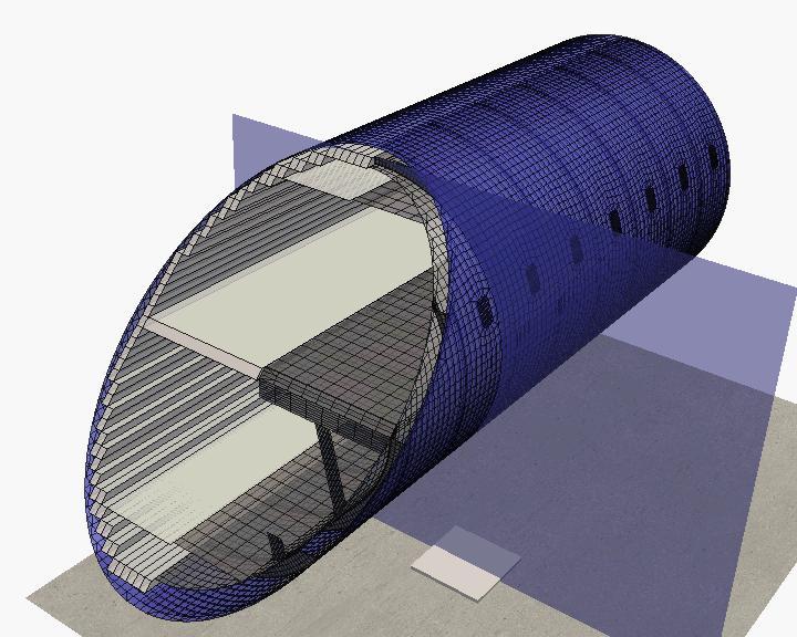 13 Lämpövuon siirto: monimutkaisempi geometria FDS-malli 20 cm kuutiollinen hila Yhteensä 275 000 koppia Reunaehto 21210 solmulta Allaspalo lentokoneen rungon