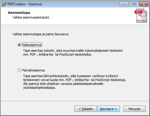 Yleistä Tulostaminen PDF-tiedostoon Provet Petistä onnistuu ilmaisen PDFCreator apuohjelman avulla. Tässä ohjeessa opastetaan PDFCreator tulostinohjelman asennus ja sen käyttö.