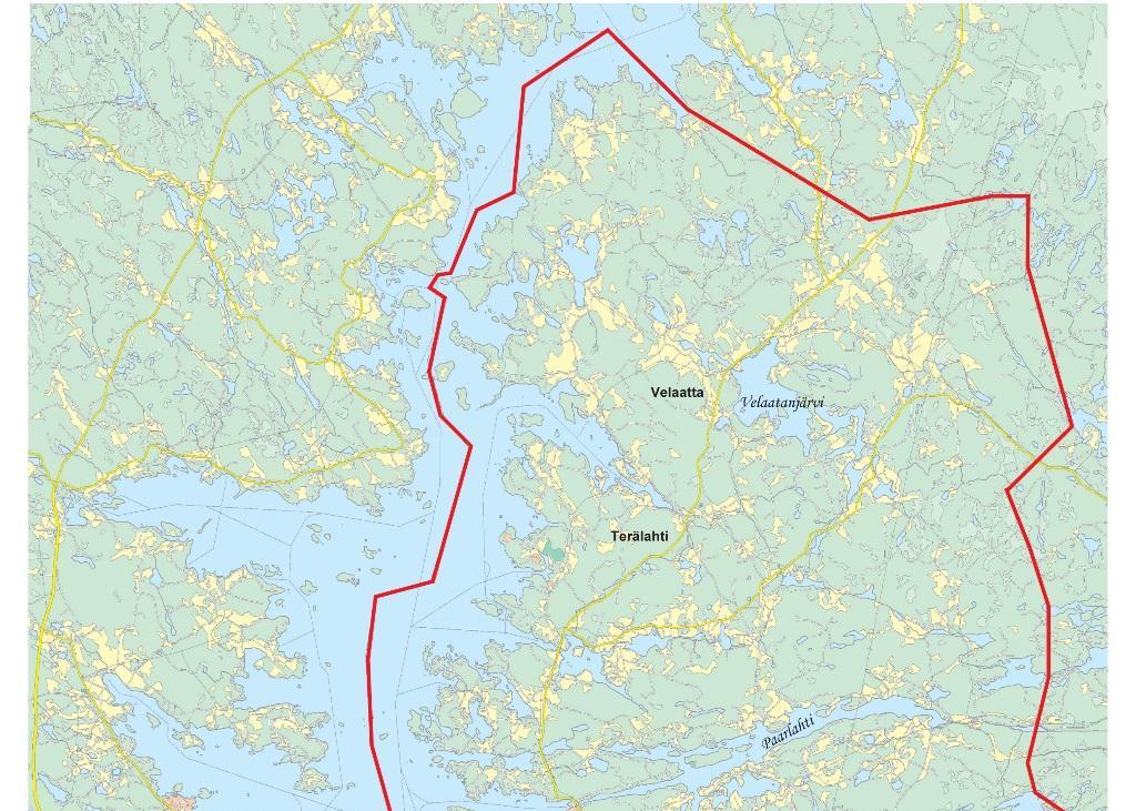 Rantaperkiö, Rautaharkko, Sarankulma, Taatala, Veisu, Viinikka, Vuohenoja Kaakkois-Alvari: Haihara, Kaukajärvi, Lukonmäki, Hallila, Hervanta, Rusko, Hervantajärvi ja Vuores.