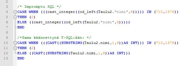 26 missä myös lähteinä käytetyt tietokannat sijaitsivat. Kun käyttäjätunnus SQL Serveriin oli luotu ja tarvittavat oikeudet annettu, voitiin ETL-prosessi aloittaa.