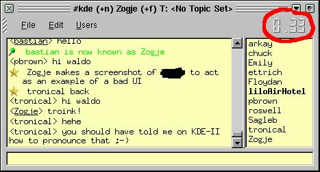 document options, configuration, session management for non-document specific apps, single click (open)/ right click (quit/options) Example: KDE Menus File Edit View Go