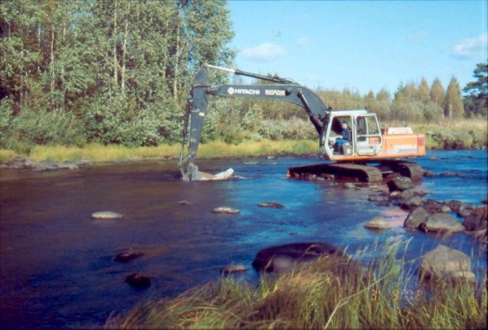 pyydettäviksi Kotiutus- ja tuki-istutukset 1990 Kalakantojen palauttamiseksi / vahvistamiseksi Elinympäristökunnostukset