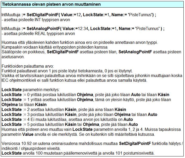 49 Kuva 36. Lockstate parametrien merkitys. 5.2.