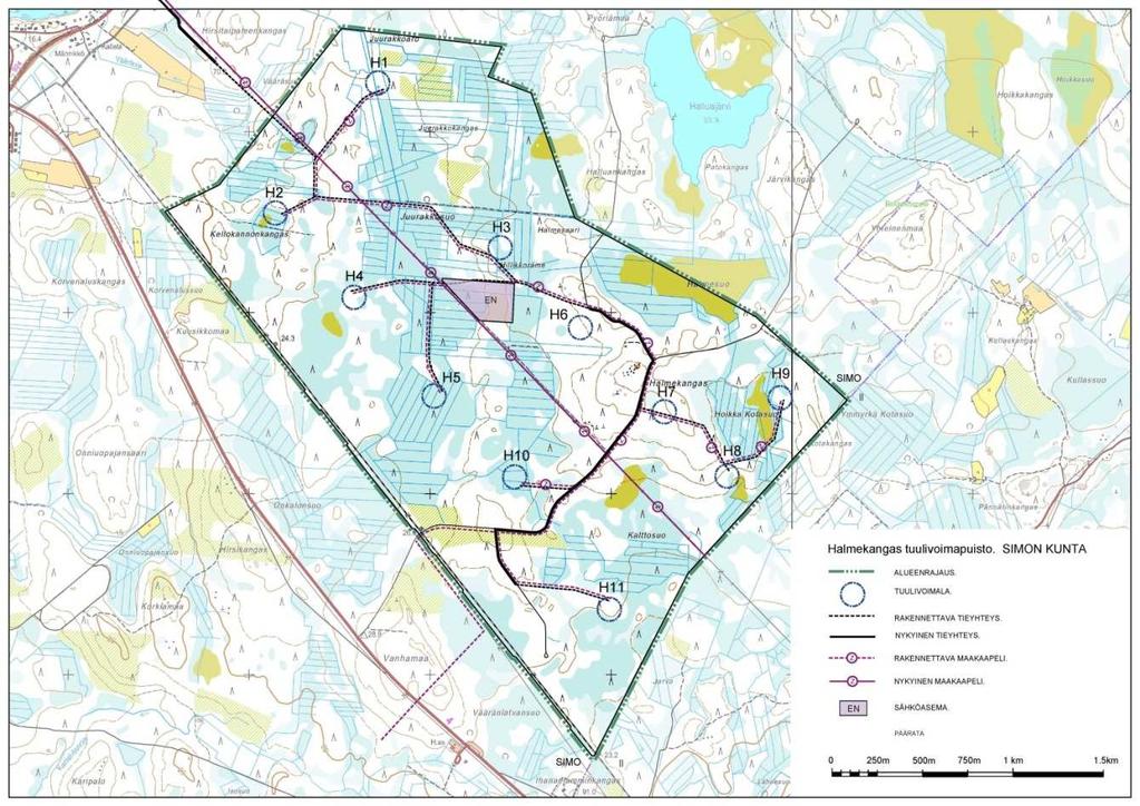 tuulivoimapuiston suunnitelma kaavaluonnosvaiheessa