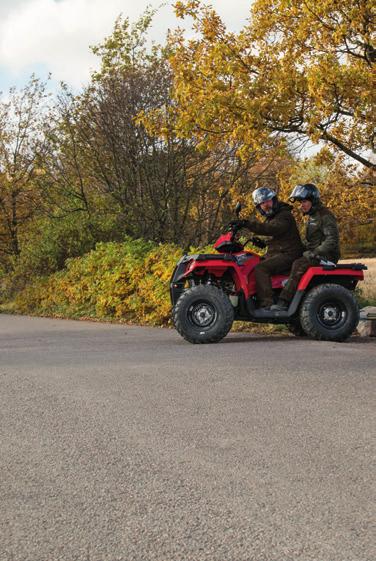 Polaris-liikkeissä Valitse itse 40 km/h tai 60 km/h rekisteröity kahdelle -