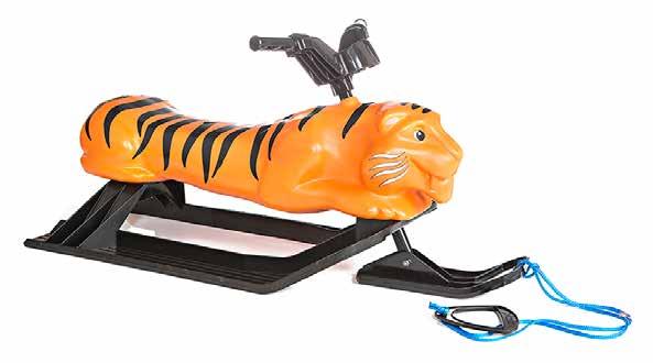 Snowtiger RATTIKELKKA Valkoinen ja oranssi, istumakorkeus