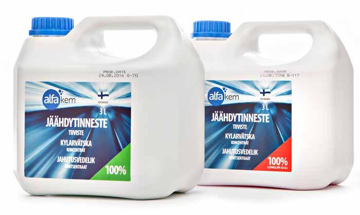 Alfa JÄÄHDYTINNESTE 100% tiiviste VIHREÄ 3 L norm.