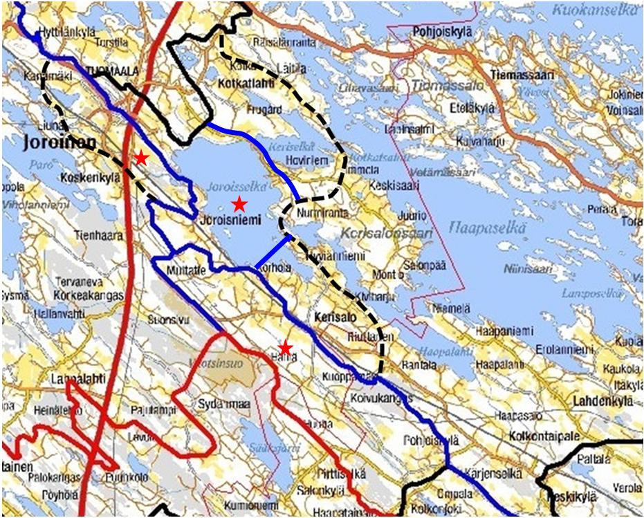 Vuonna 2014 suunnittelua jatketaan Joroisselän valuma-alueella Kohteena ovat Kolkonjärven ja Joroisselän välinen Enojoen valuma-alue ja Joroisjoen alue välillä Liuna-