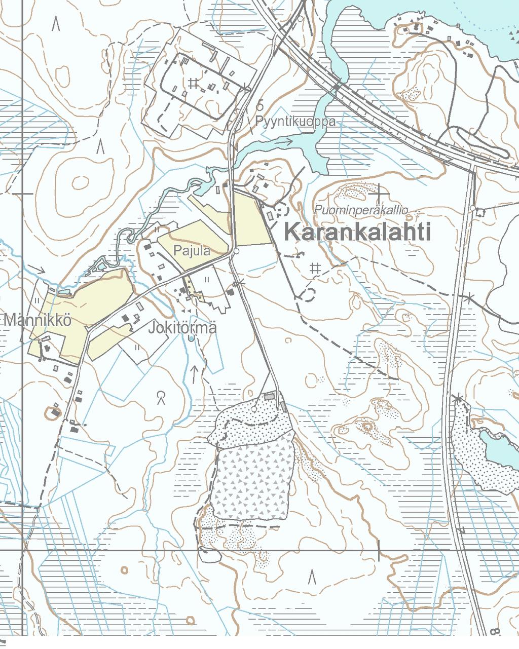 Puro B Lähde L1 Lähtevä vesi Puro A PVP2,w+148,69 (17.10.-12) Asfalttiaseman hulevesikaivot W:\1386\NCCRoads\Karankalahti\Tarkkailuohjelma\Tarkkailusuunnitelmakartta.dwg Tunn. Nykyiset 2.