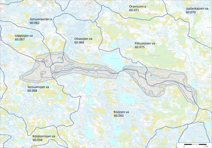 Pohjavesi muodostuu pääsäänöisesti soita korkeammilla harjualueilla ja reunamuodostumilla, missä on