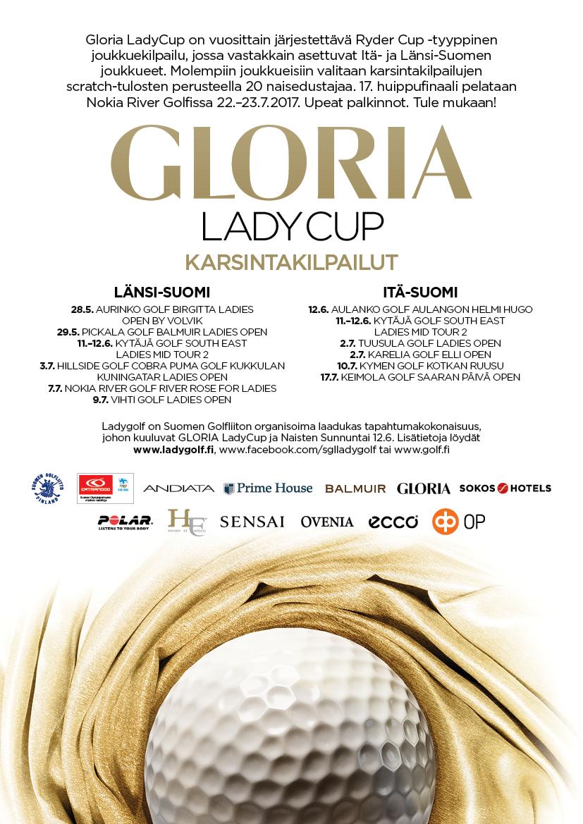 karsintakisat ja finaali Länsi 27.5.%%Aurinko Golf%Birgitta Ladies%Open% 28.5.%%Pickala Balmuir Open 18.6.